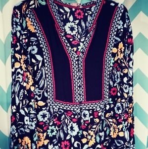 Multicolor plus blouse